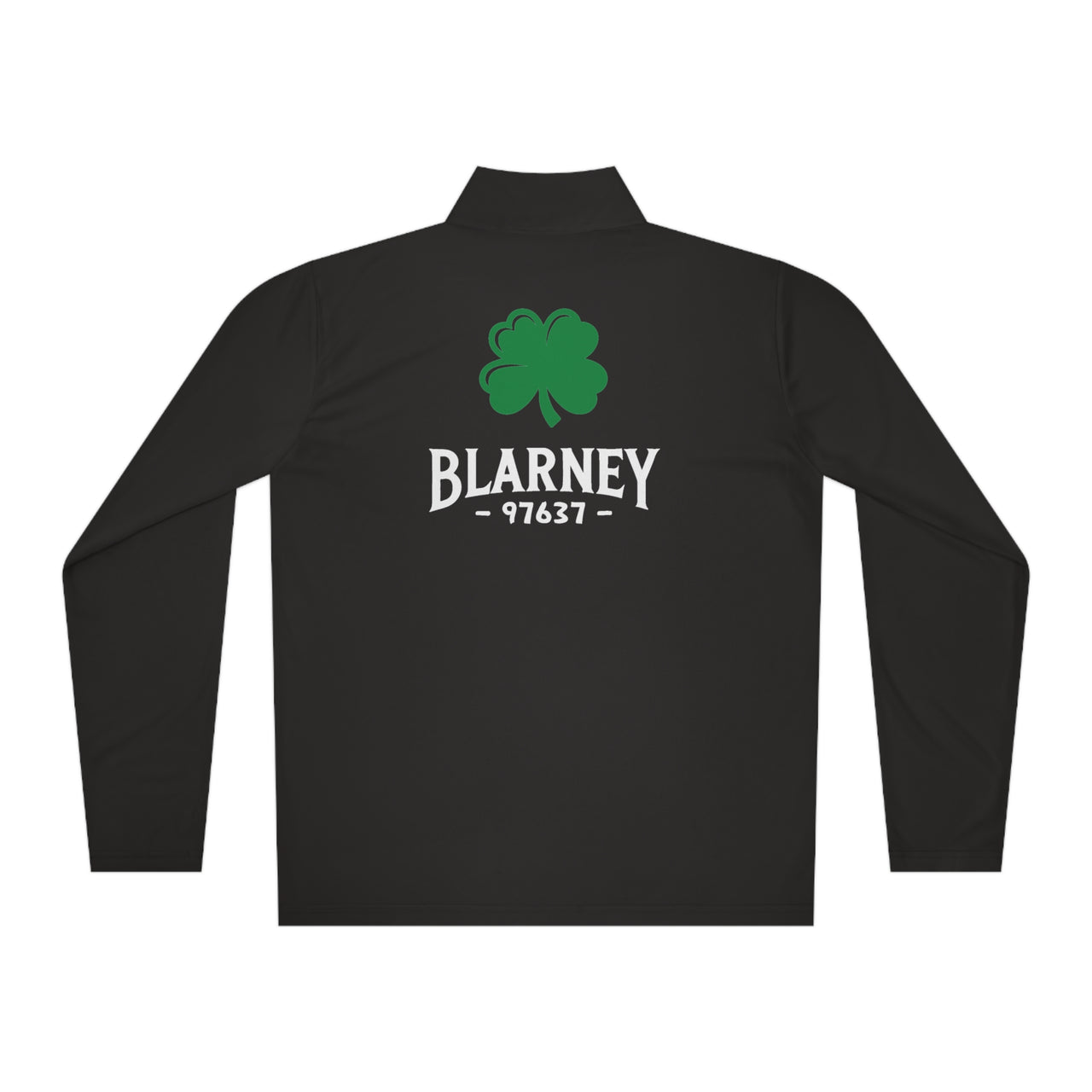 Blarney- Unisex Quarter-Zip Pullover- Black