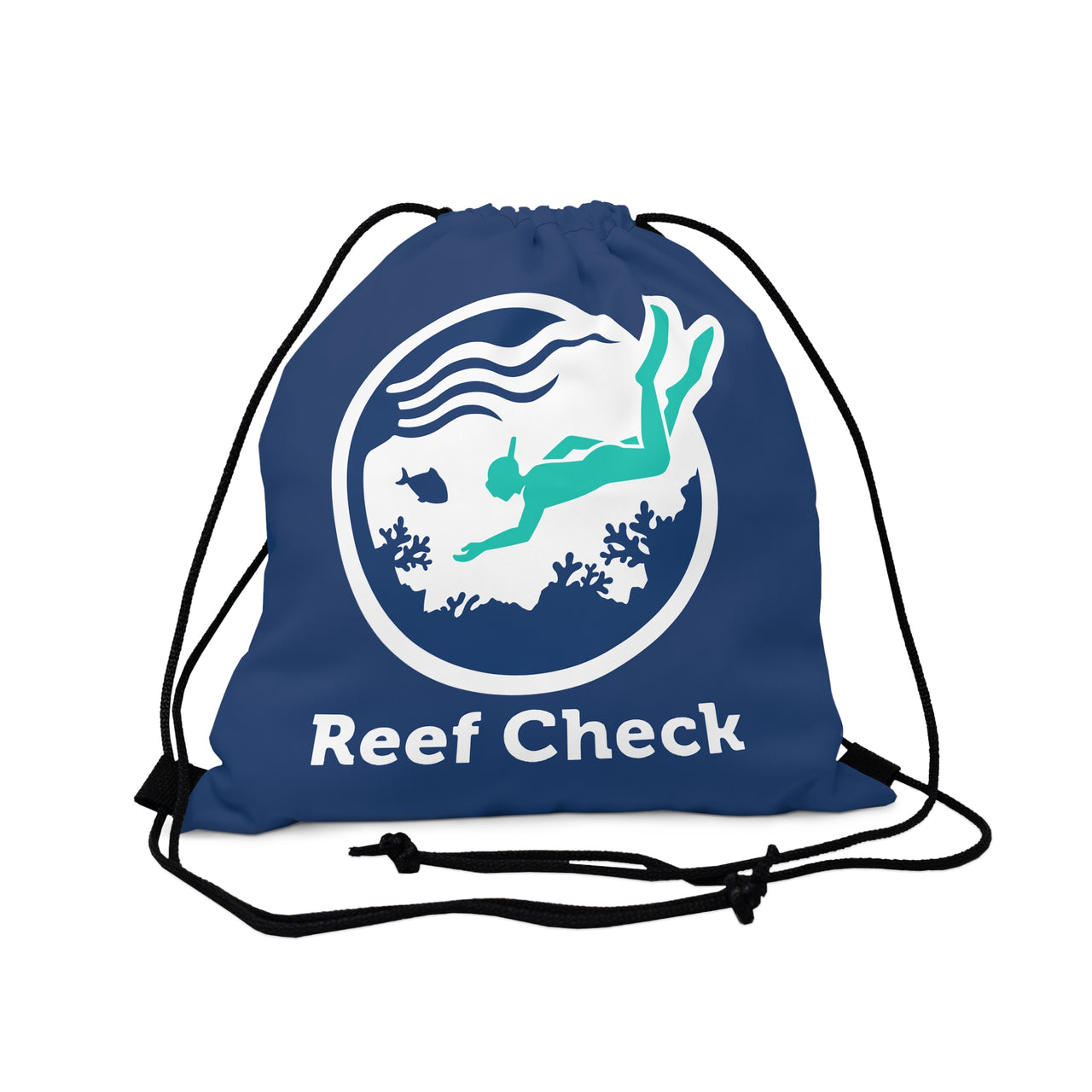 Reef Check- Outdoor Drawstring Bag- Blue