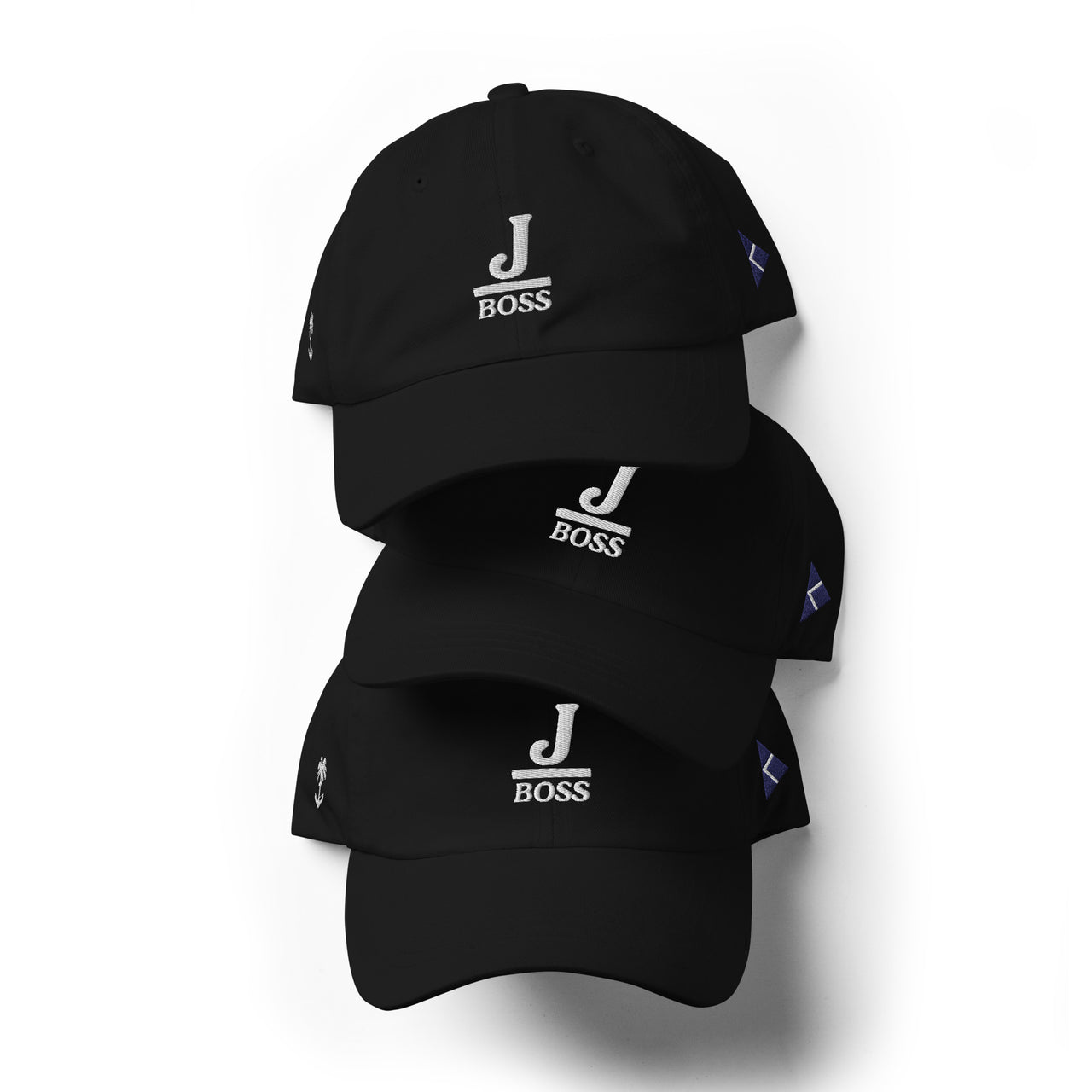 JBoss- Embroidered Cotton Crew Hat- Black