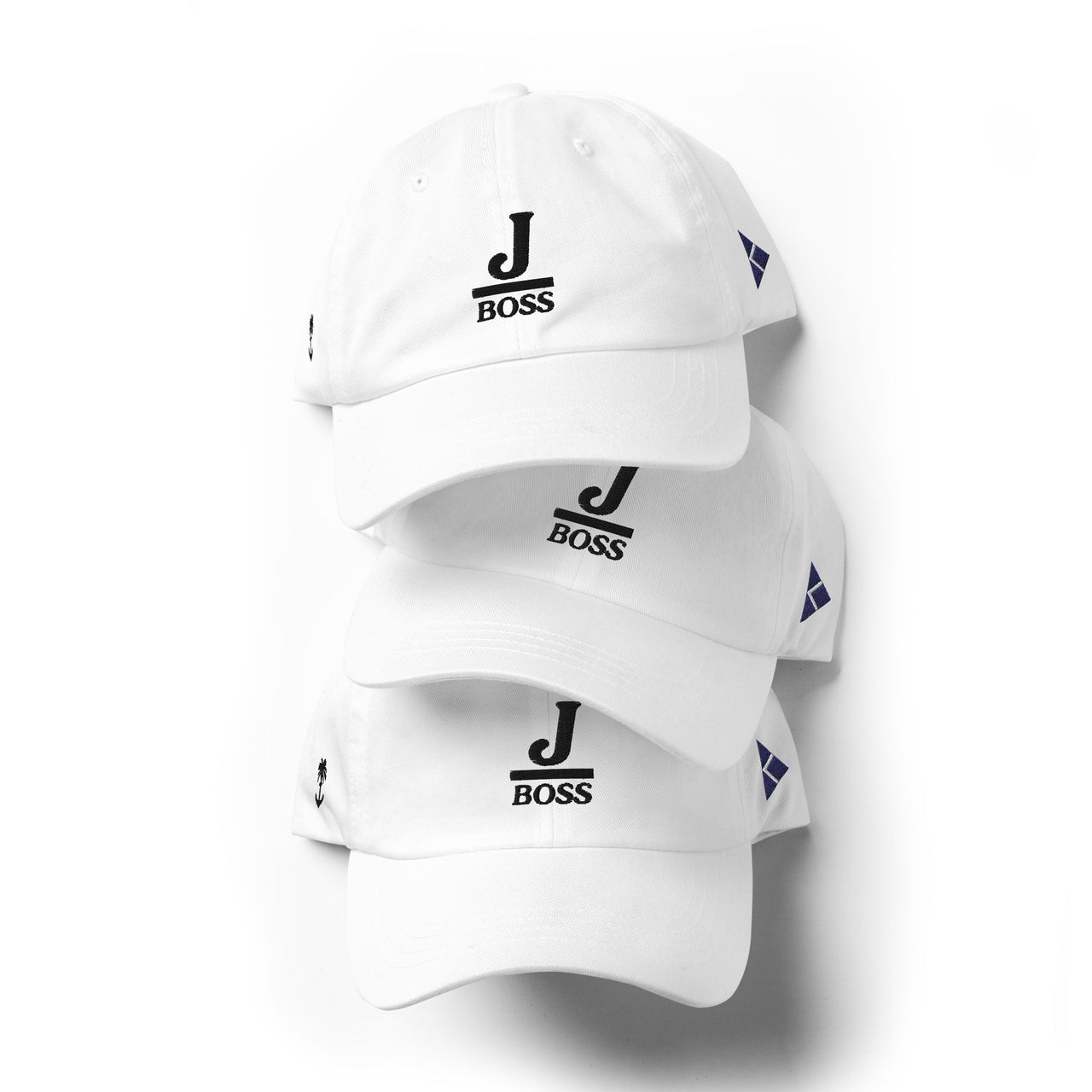 JBoss- Embroidered Cotton Crew Hat- White