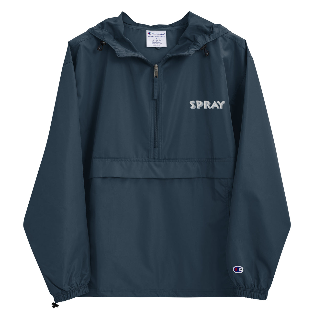 SPRAY- Embroidered Packable Windbreaker (Champion)