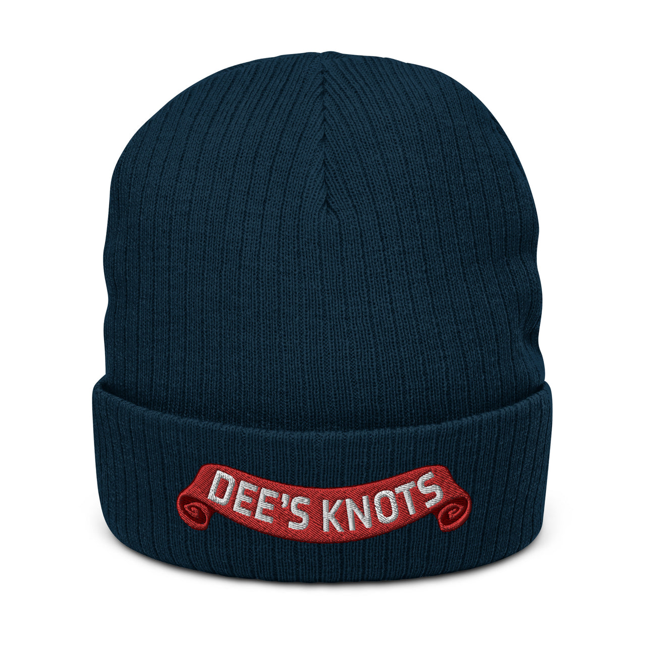 Dee's Knots- Ribbed knit beanie