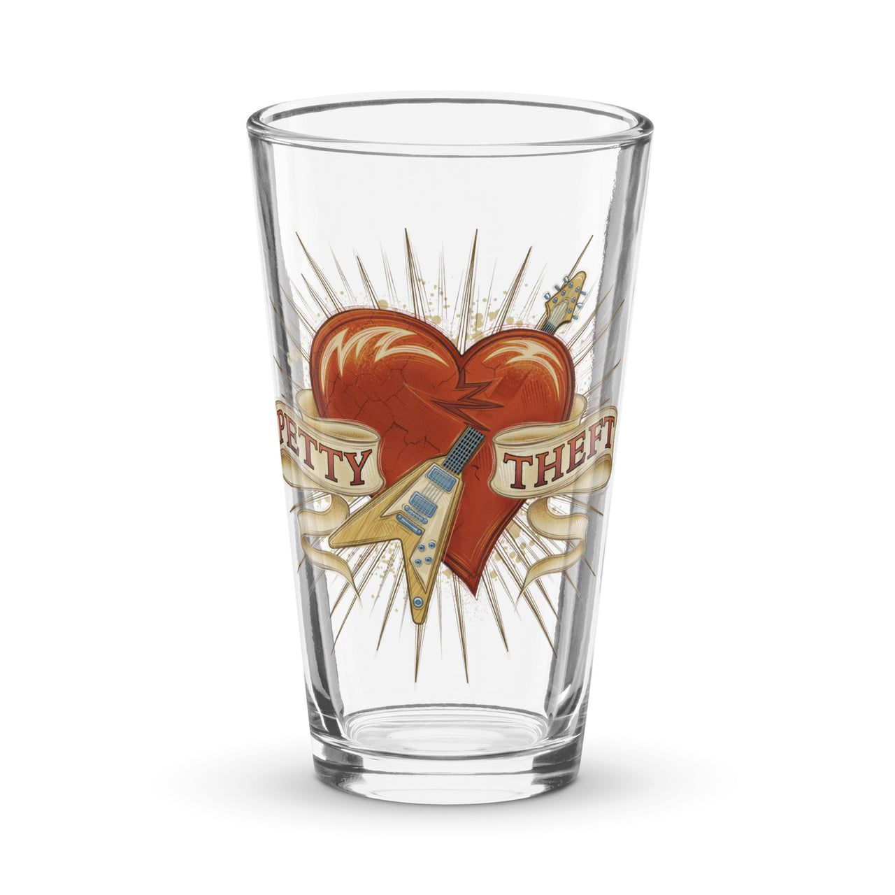 Petty Theft- Shaker pint glass