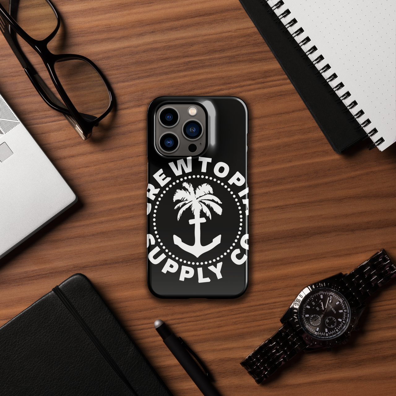 Crewtopia- Round Logo- Snap case for iPhone®