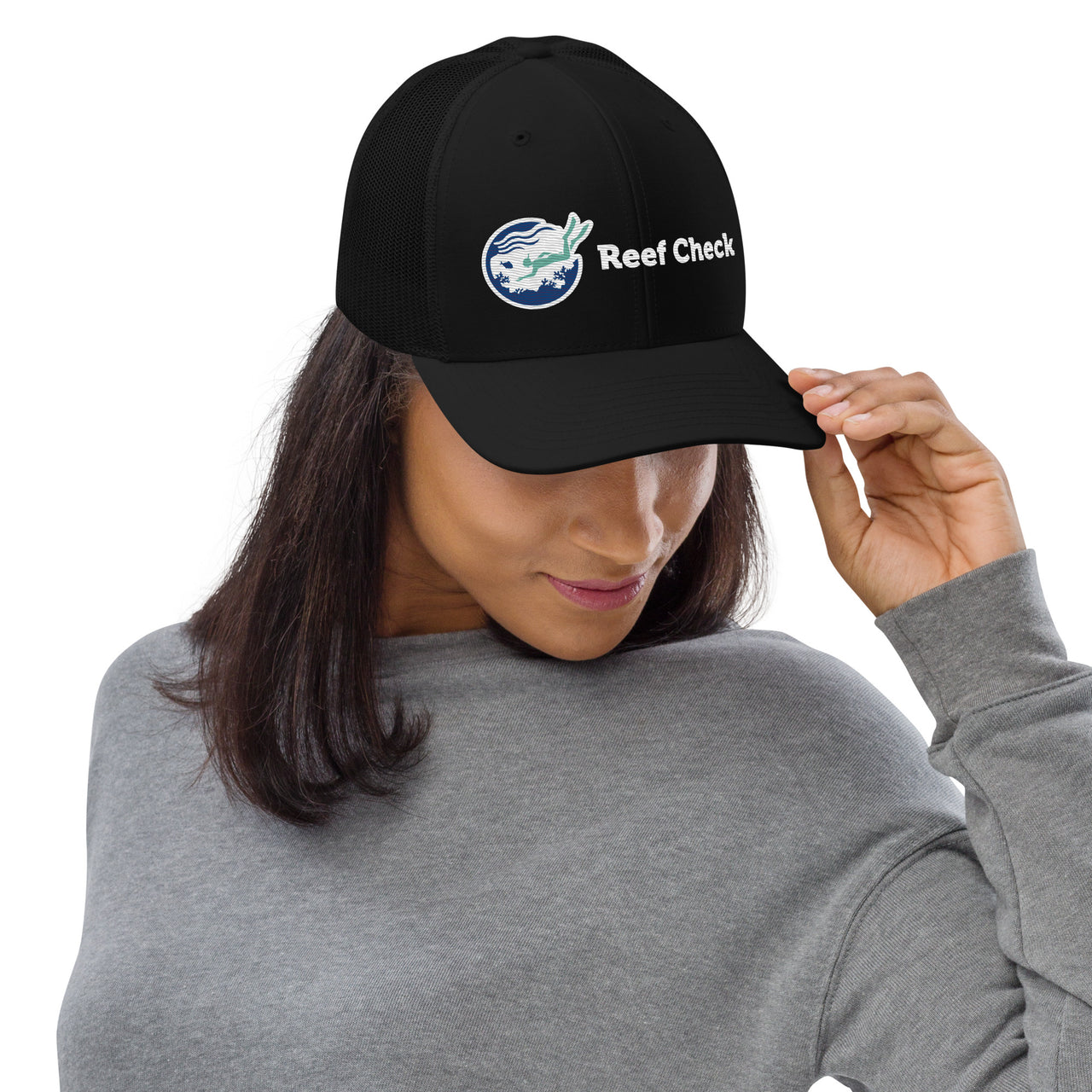 Reef Check- Embroidered Trucker Hat