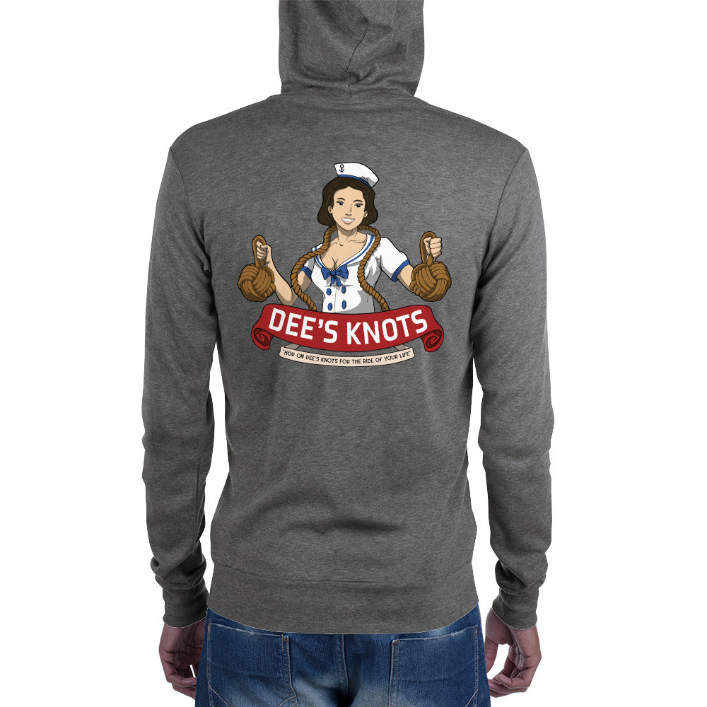 Dee's Knots- Unisex zip hoodie