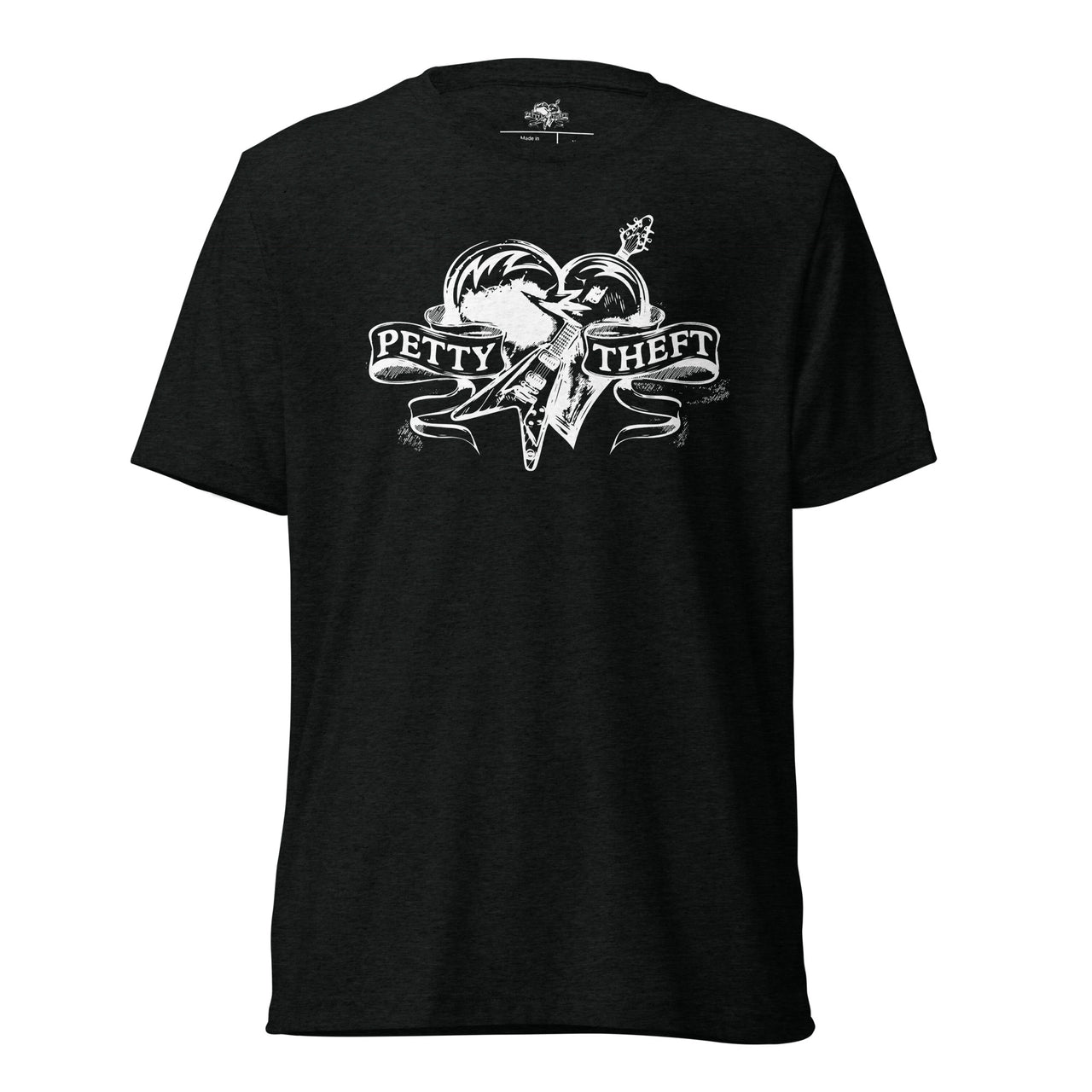 Petty Theft- White on Black- Short sleeve t-shirt