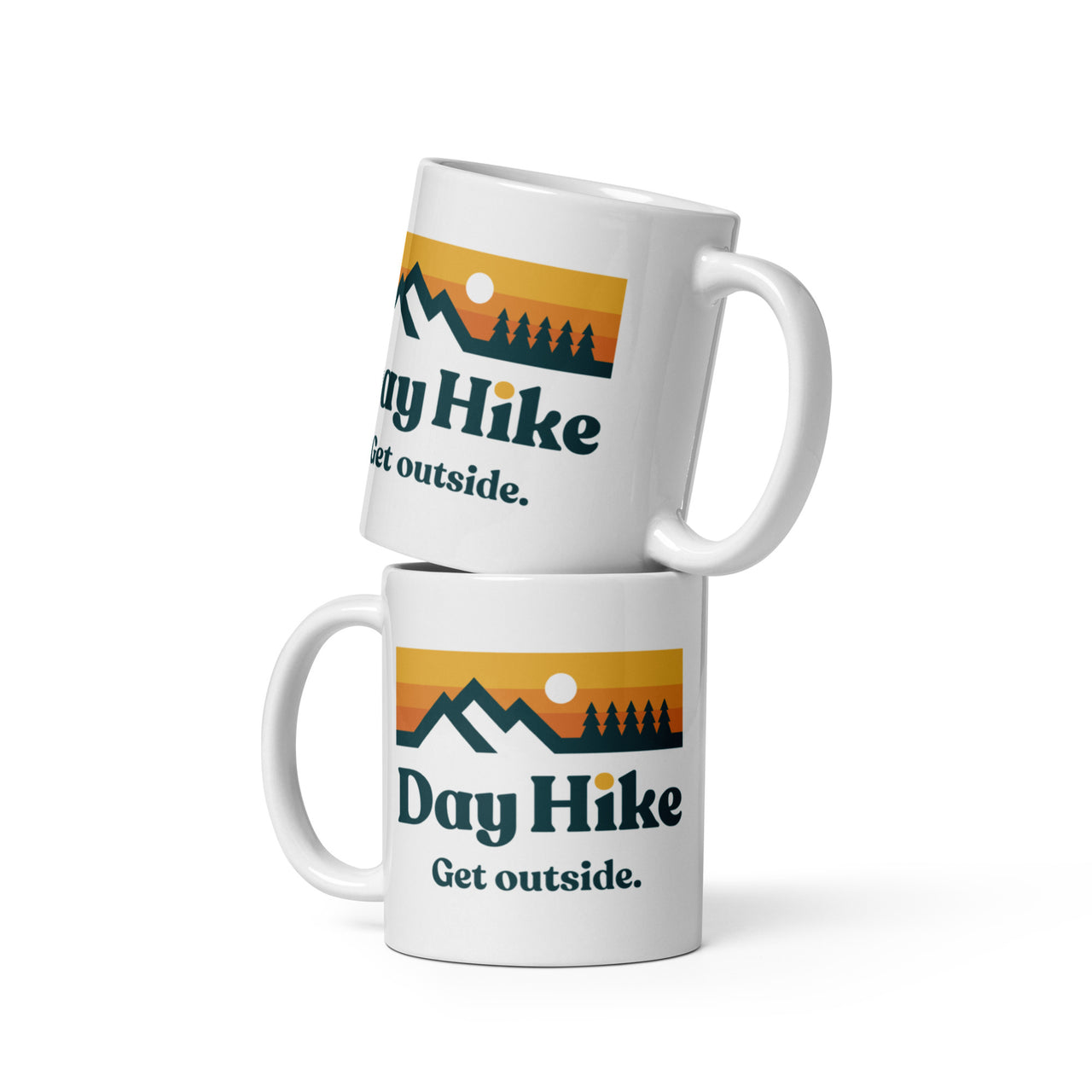 White glossy mug